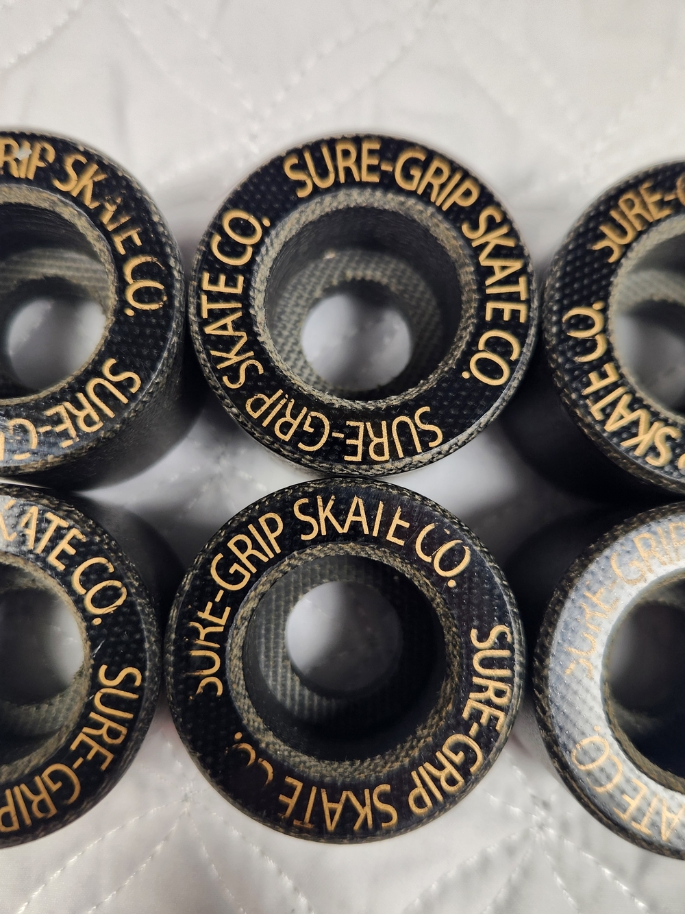 Original Phenolic Roller Skate Wheels Sure Grip Set of 8